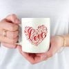 Puodelis "Širdelė Love"